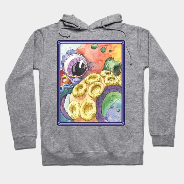 Startled Octopus Hoodie by seangreenbergart